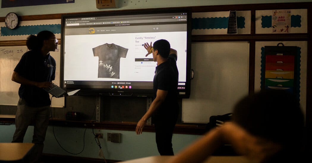 Bronx high school students land N.B.A. Store slot for streetwear line — Static01.nyt.com