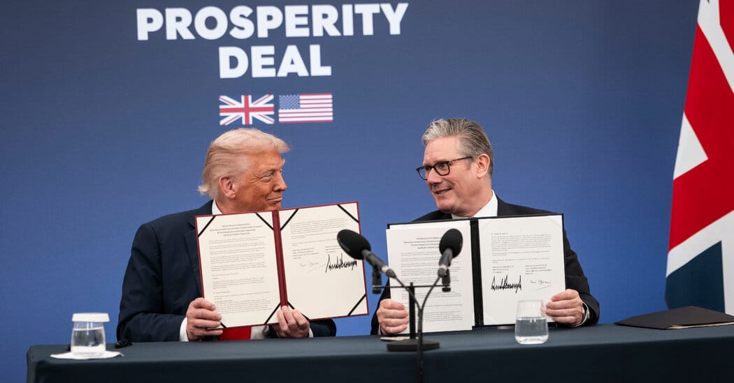 U.S. pauses tech pact with Britain, citing insufficient progress on trade — Static01.nyt.com
