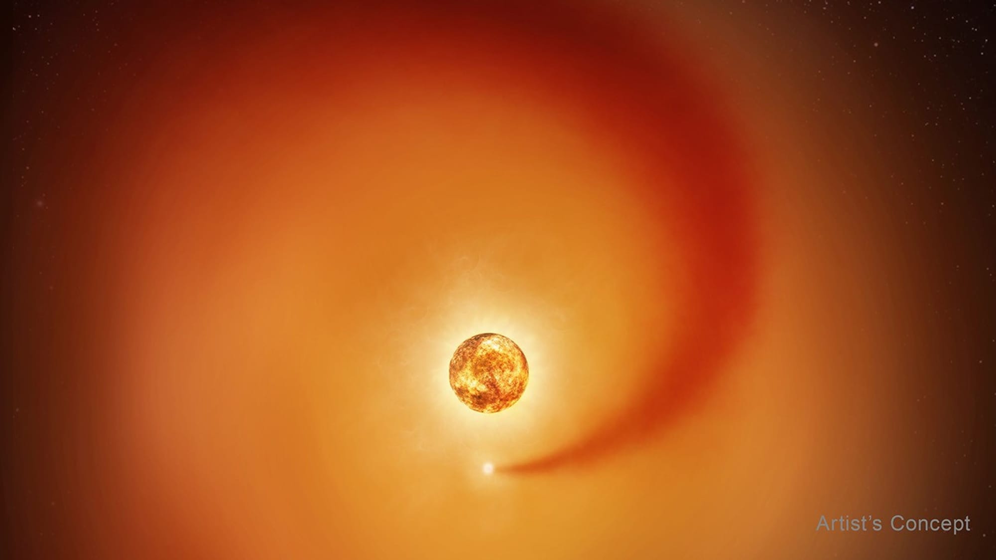 Hubble and ground telescopes detect gas wake from Betelgeuse companion — Assets.science.nasa.gov