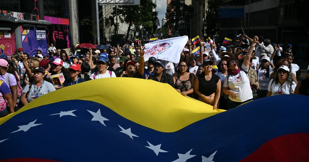 Venezuelan security forces hunt celebrants as pro‑government march demands Maduro’s release — Static01.nyt.com