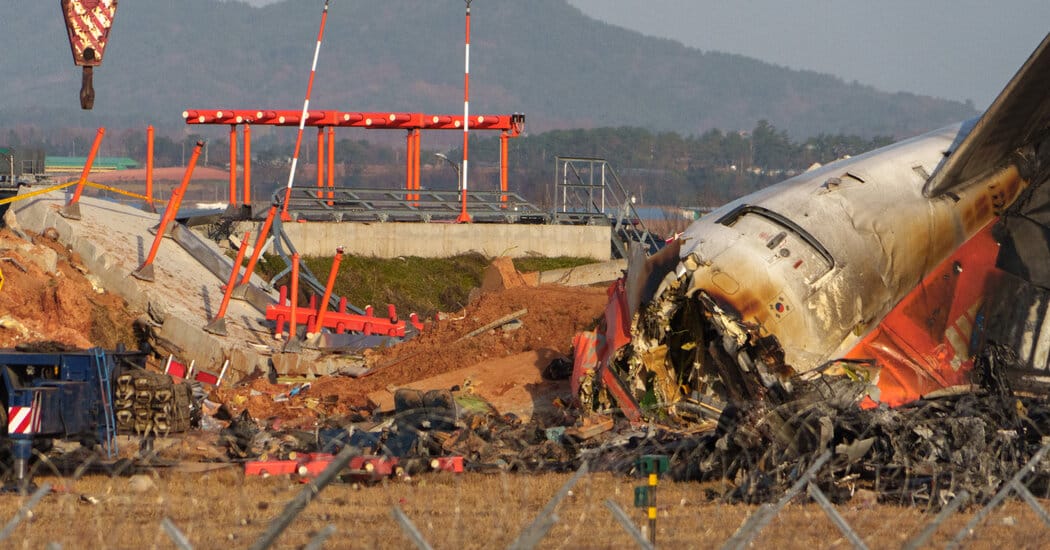 Simulation says concrete runway wall caused all deaths in 2024 Jeju Air crash — Static01.nyt.com