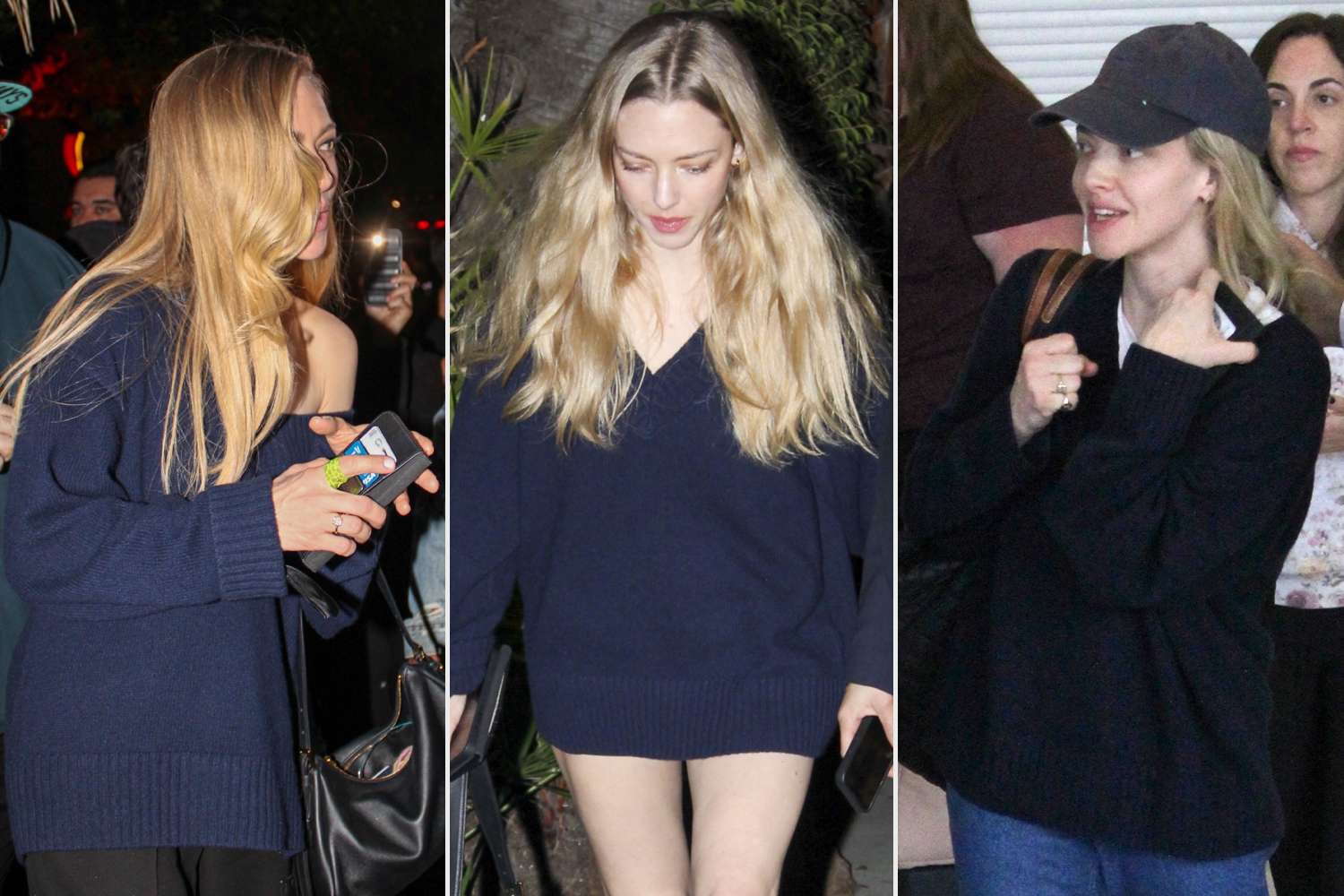 Amanda Seyfried wore the same cashmere sweater to a Golden Globes afterparty — People.com
