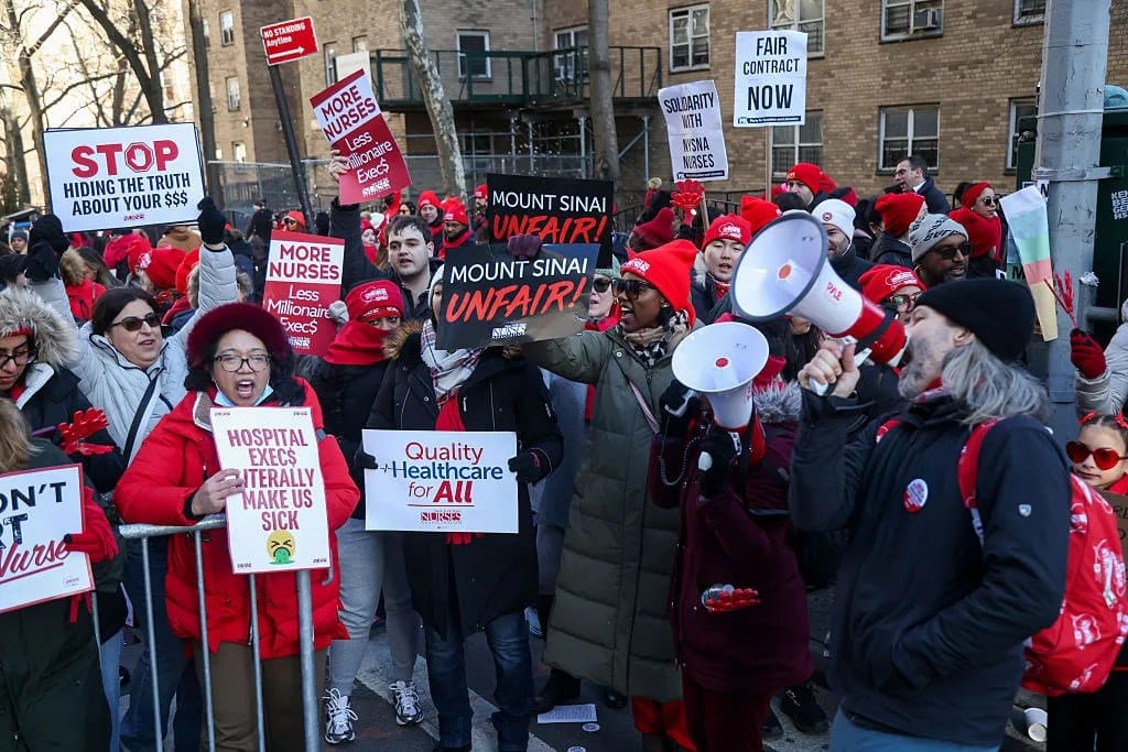 Nearly 15,000 Nurses Strike at Major New York Hospitals Over Staffing and Safety — Api.time.com