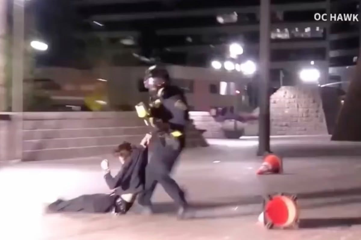 Demonstrator hit by projectile and blinded during Santa Ana protest — Static.independent.co.uk