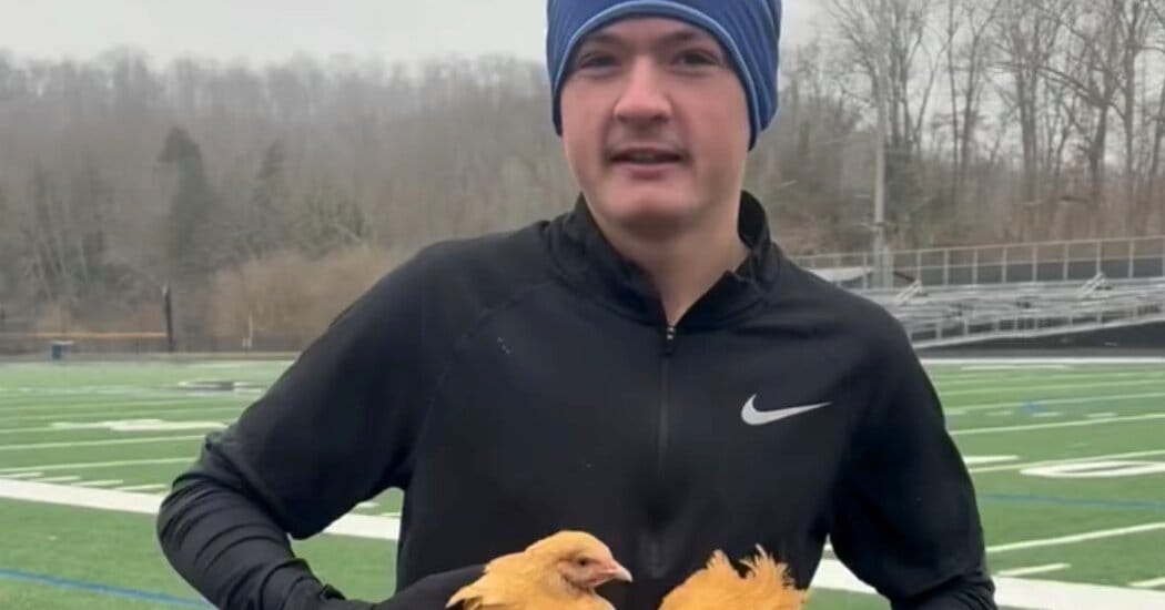 West Virginia runner posts viral mile while carrying chickens — Static01.nyt.com