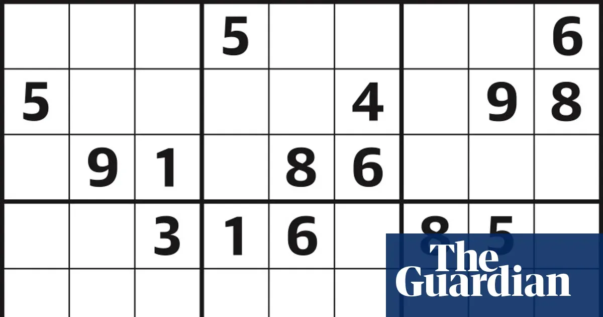 Sudoku 7,180 (easy) with print version available — I.guim.co.uk