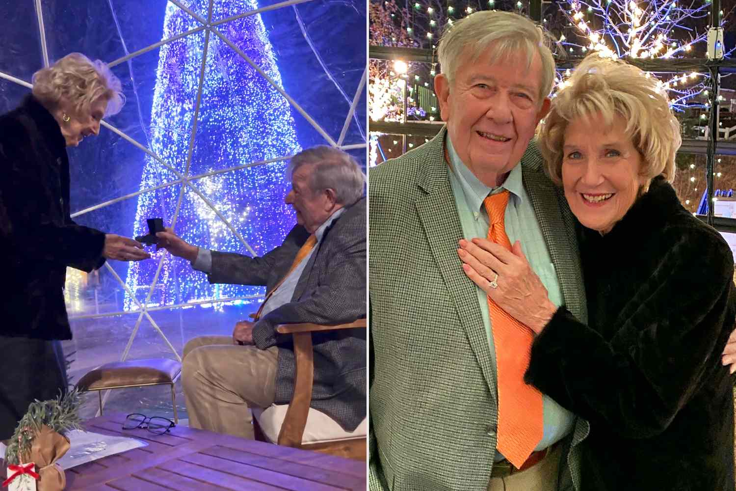 Neighbors of more than 40 years get engaged at Lexington winter village — People.com
