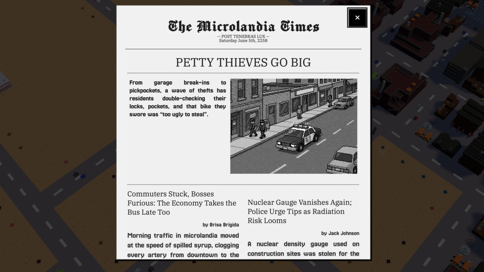 Microlandia 1.5 deepens crime simulation and adds police HQ — Cdn.mos.cms.futurecdn.net