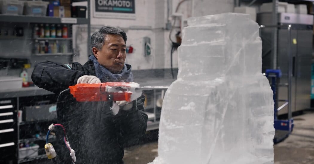 Shintaro Okamoto carves Buddhas, sneakers and swans from Long Island City studio — Static01.nyt.com