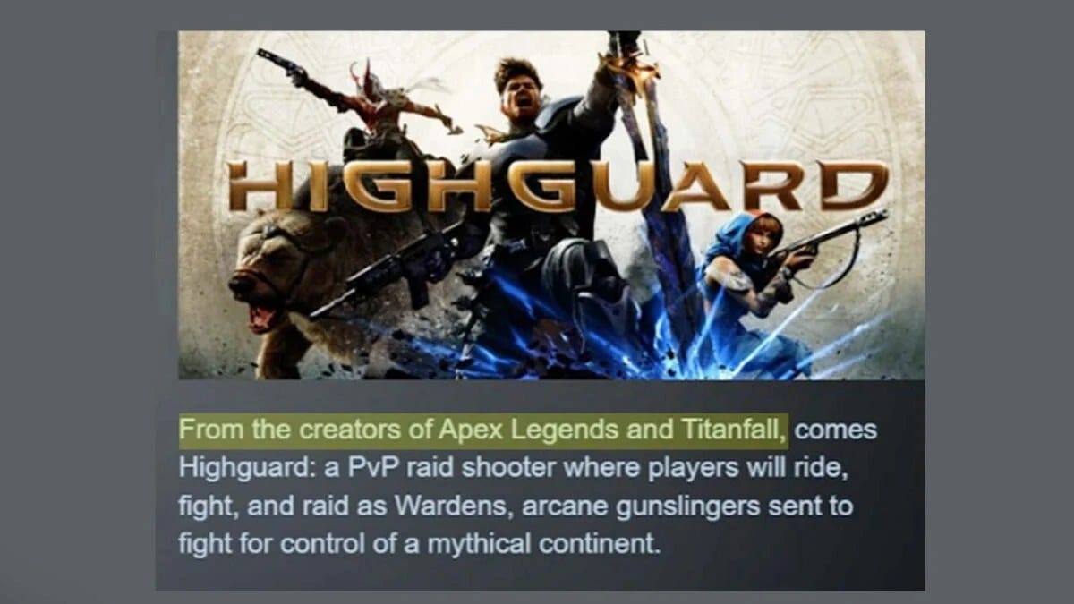 Highguard removes Titanfall and Apex Legends mention from Steam page — Kotaku.com