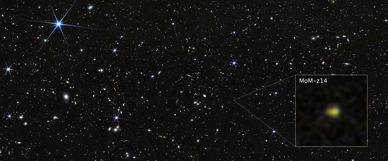 Webb confirms galaxy MoM-z14 280 million years after Big Bang — Assets.science.nasa.gov
