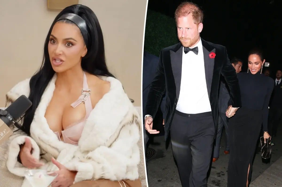 Kim Kardashian says Harry and Meghan photos were removed to respect Remembrance Day — Pagesix.com