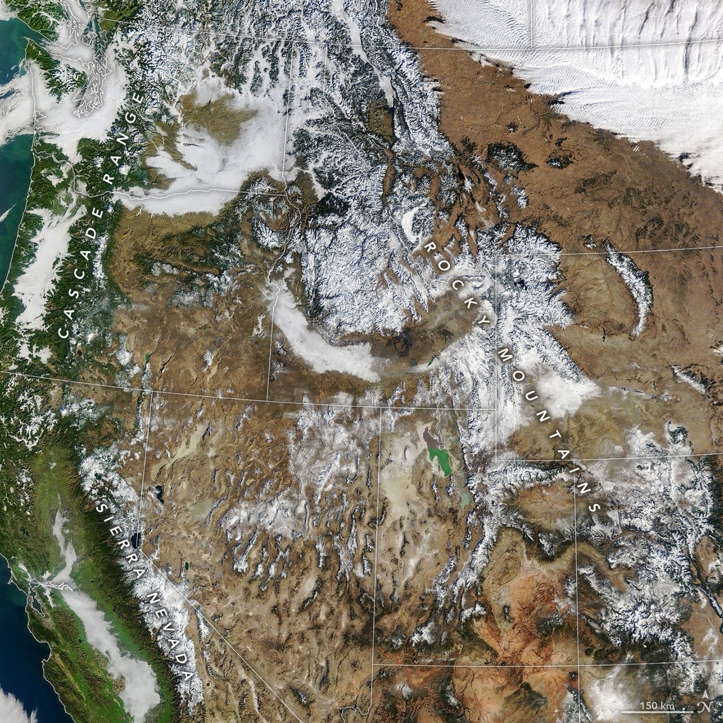 West faces snow drought as January snow cover hits record low — Assets.science.nasa.gov