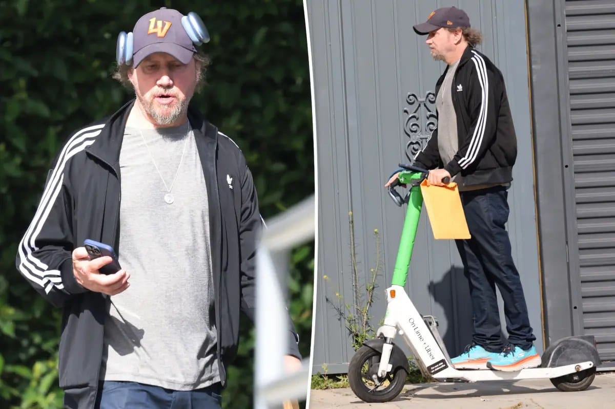 Jamie Kennedy shows new look while scooting on Sunset Boulevard in LA — Pagesix.com