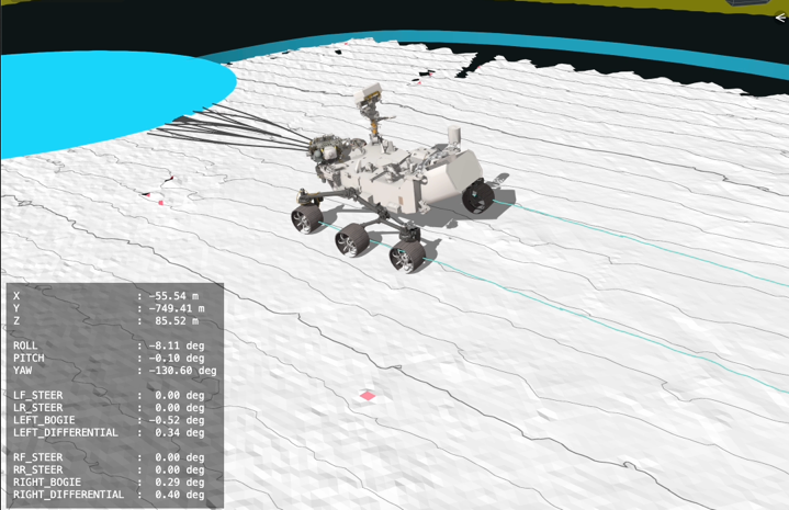 Perseverance AI-planned 807-foot drive visualized with Caspian tool — Assets.science.nasa.gov