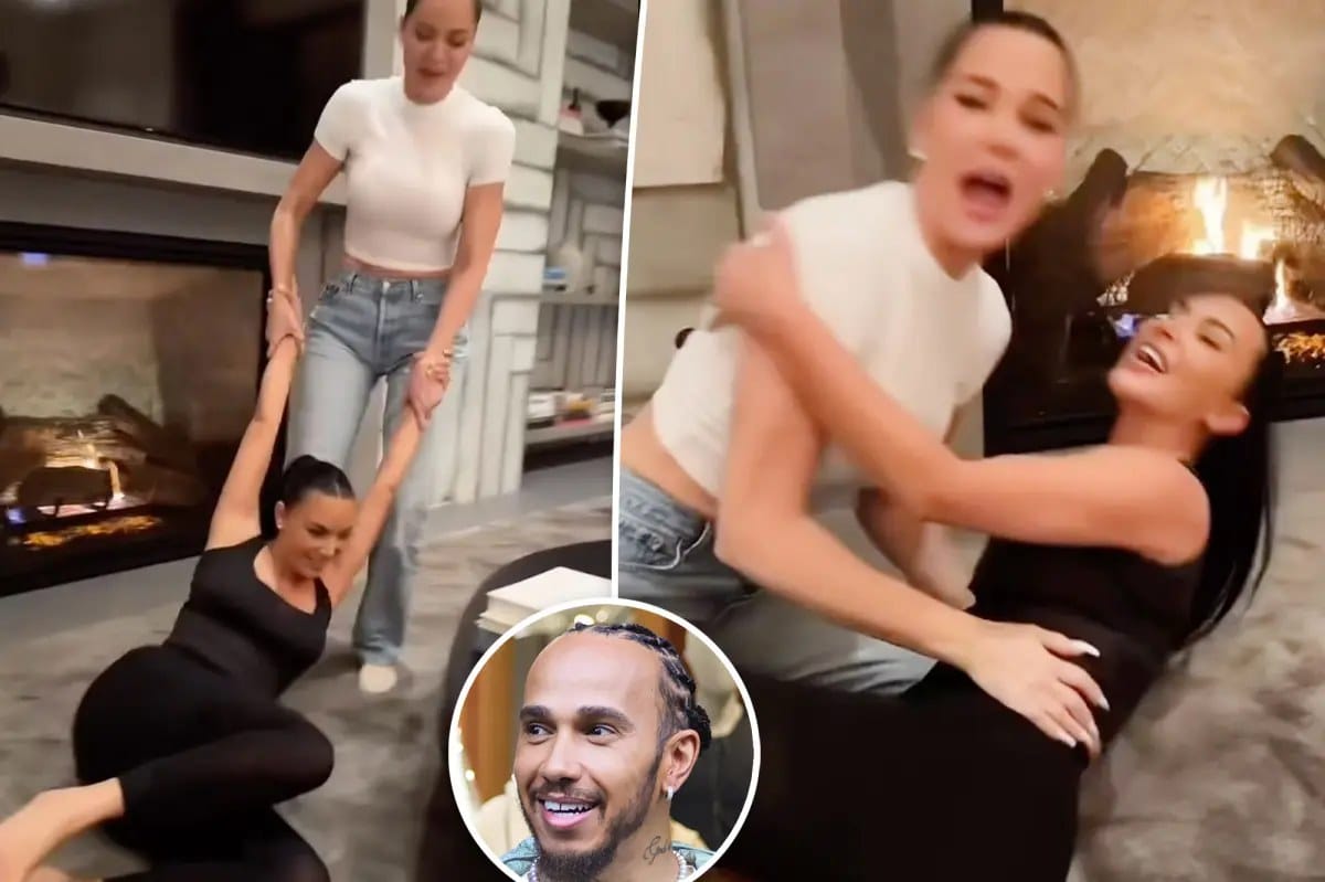 Lewis Hamilton gets approval from Kim Kardashian's sisters — Pagesix
