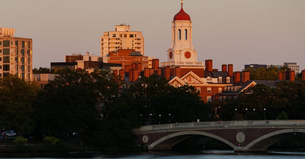 Justice Department Sues Harvard for Admissions Records — NYT > Education