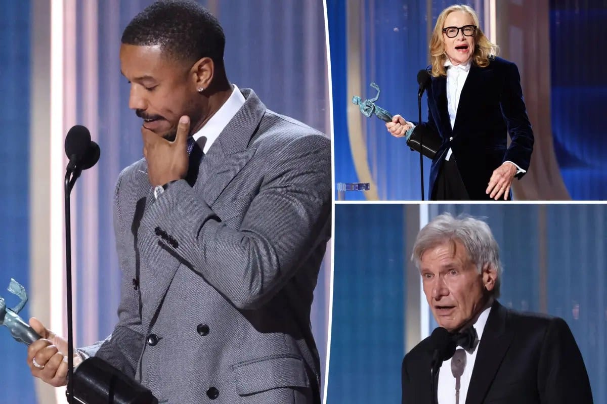 SAG Actor Awards 2026: Jordan's upset and Ford's lifetime honor — Pagesix