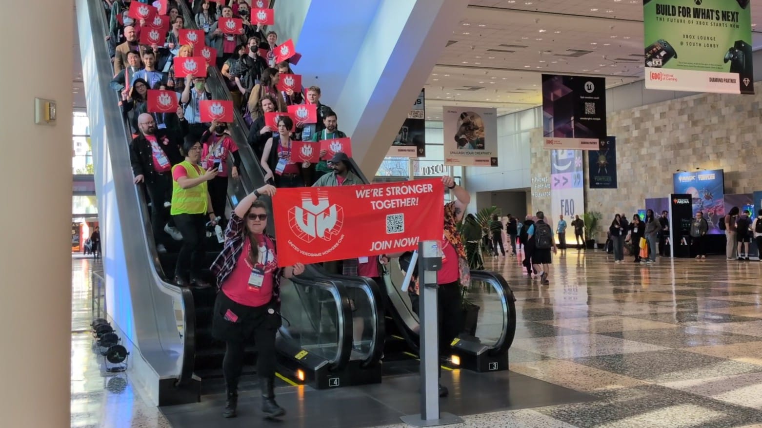 Game dev union marches at GDC with draft 'Game Workers' Bill of Rights' — Pcgamer