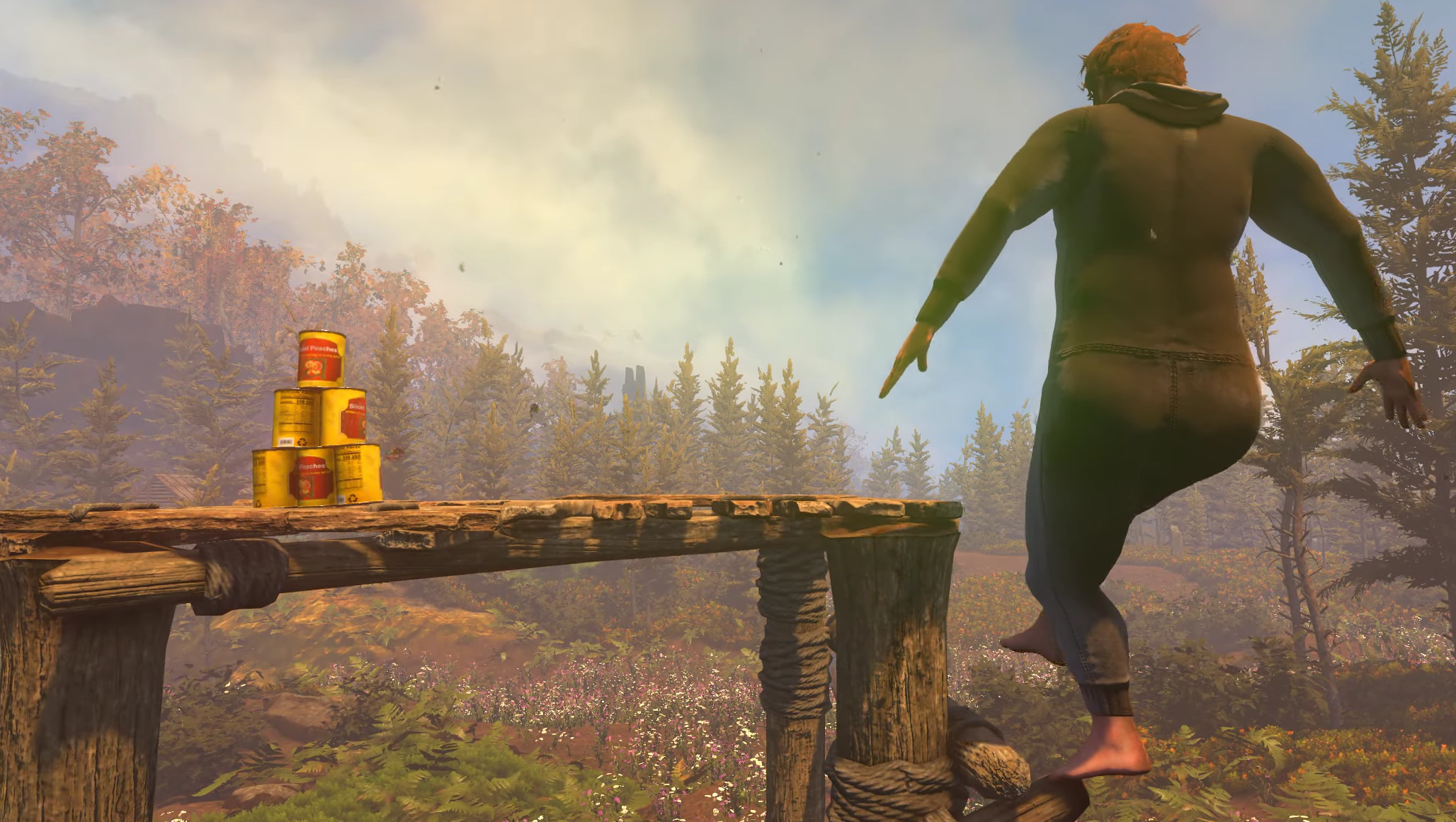 Baby Steps designers placed disappointing can stacks — all reachable but one — Pcgamer