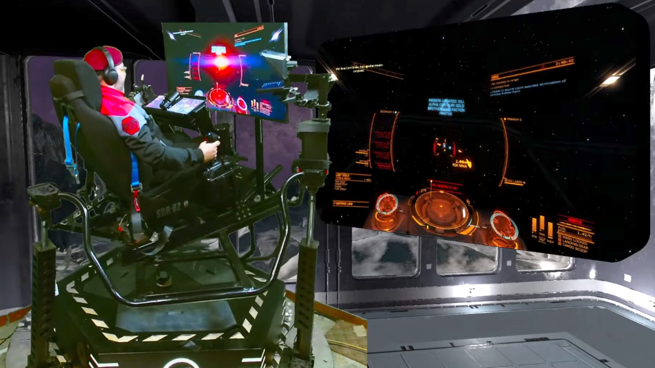 Fan builds SimStarr motion rig from salvaged VR-ride parts — Pcgamer