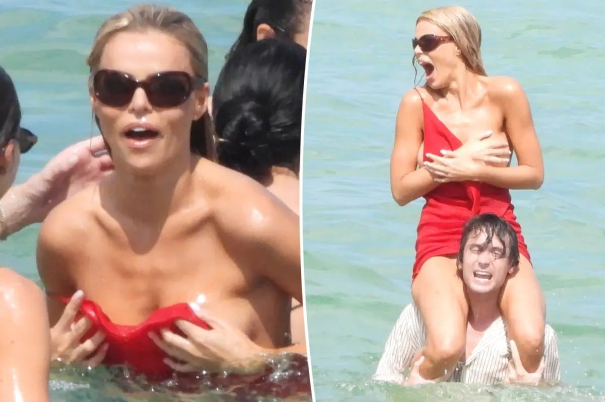 Brooks Nader suffers wardrobe malfunction at Miami Swim Week — Pagesix