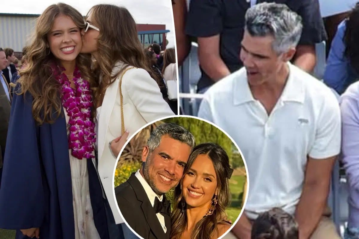 Jessica Alba and Cash Warren sit apart at daughter's graduation — Pagesix