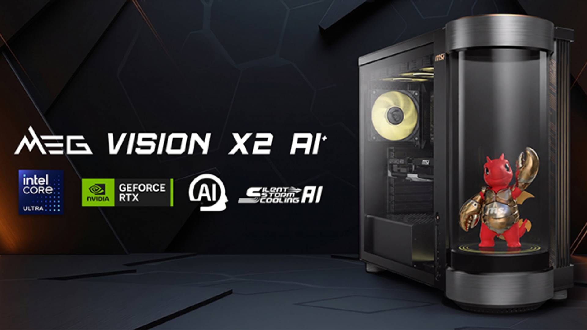 MSI unveils MEG Vision X2 AI Plus gaming desktop with built-in AI agent — Pcgamer