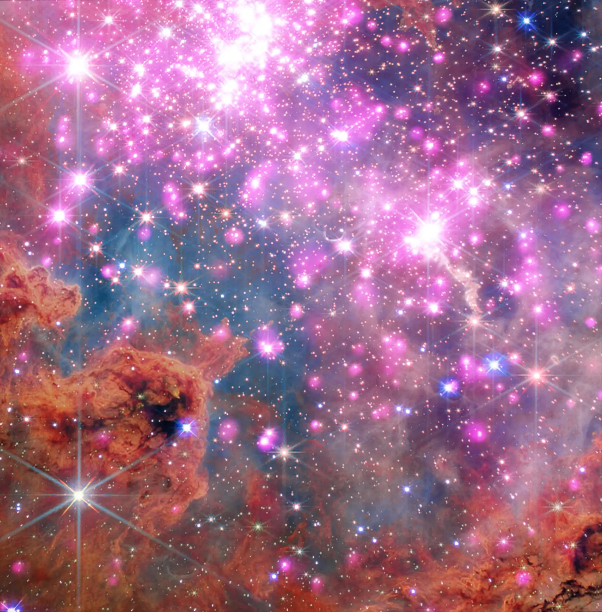 Pretty in Pink: Westerlund 2 — NASA Science