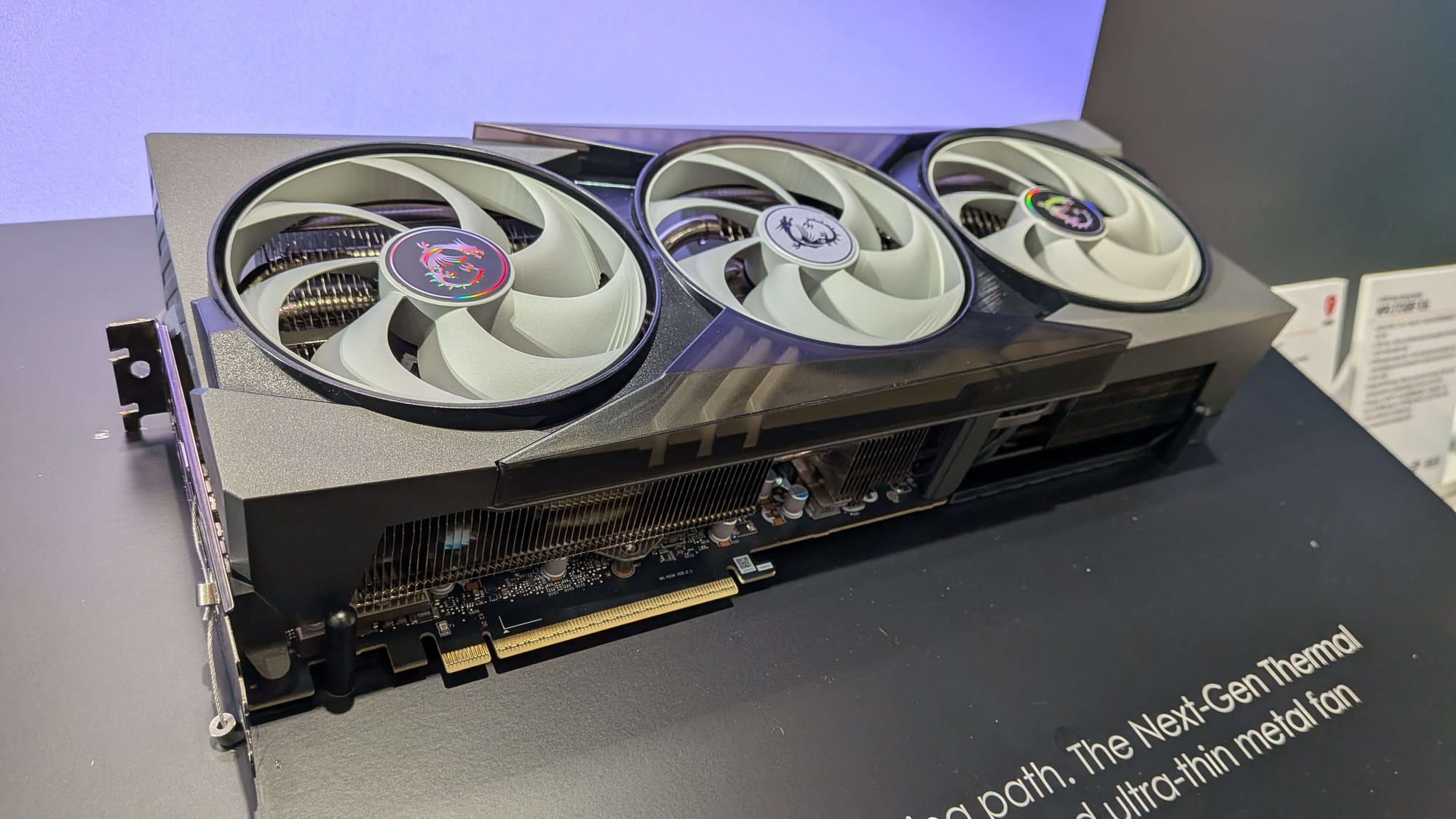 MSI shows diamond-composite GPU cooler concept at Computex — Pcgamer