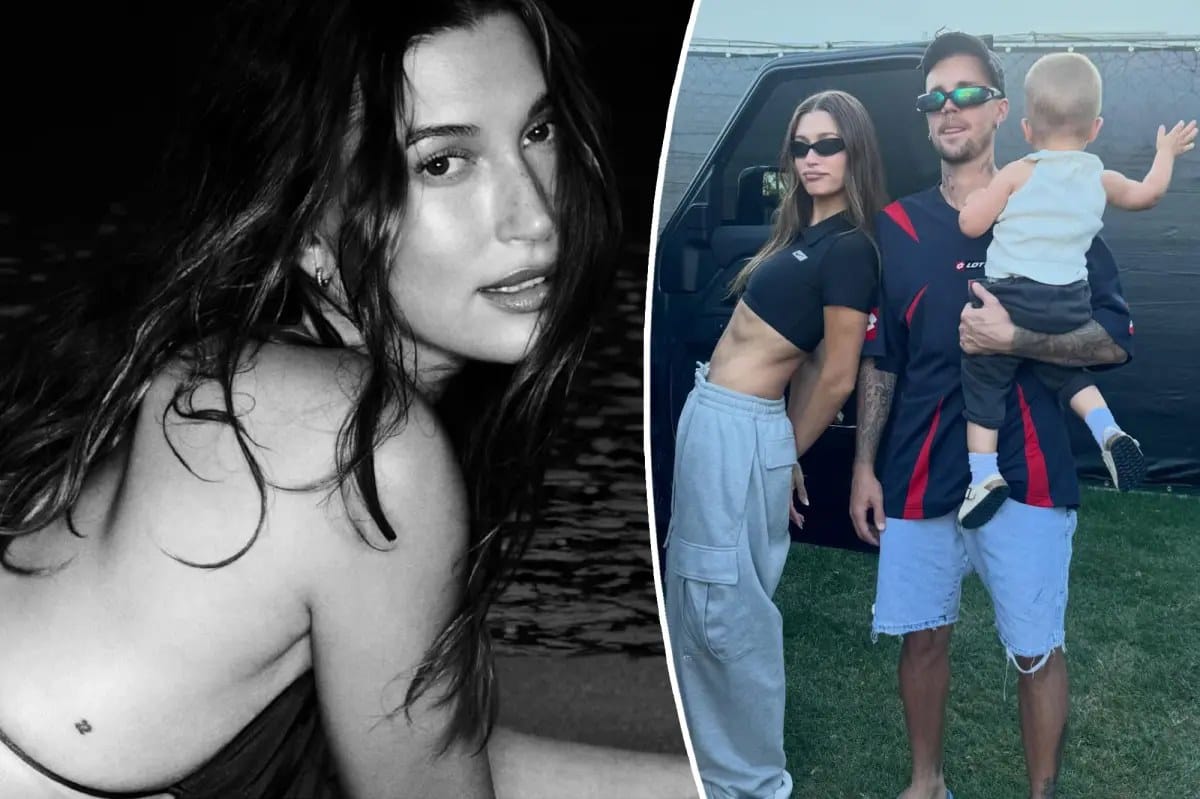 Hailey Bieber flashes new tattoo seemingly dedicated to son Jack Blues — Pagesix