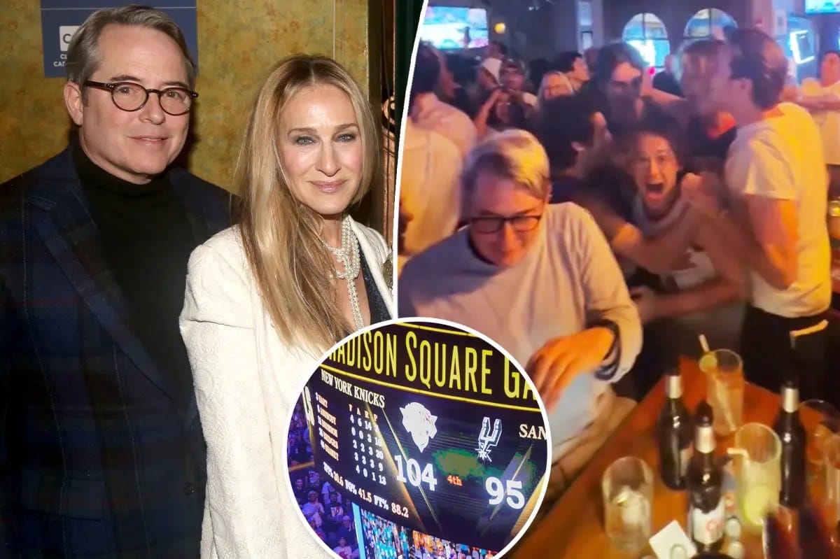 Sarah Jessica Parker and Matthew Broderick celebrate Knicks win with family — Pagesix