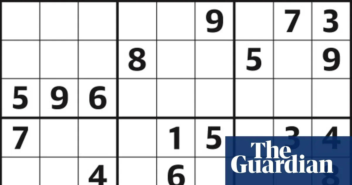 Sudoku 7,336 hard — Lifestyle | The Guardian