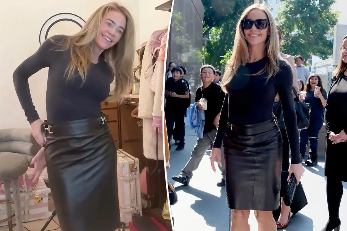 Denise Richards stands by her leather court look: 'I don't have a lot of suits' — Pagesix