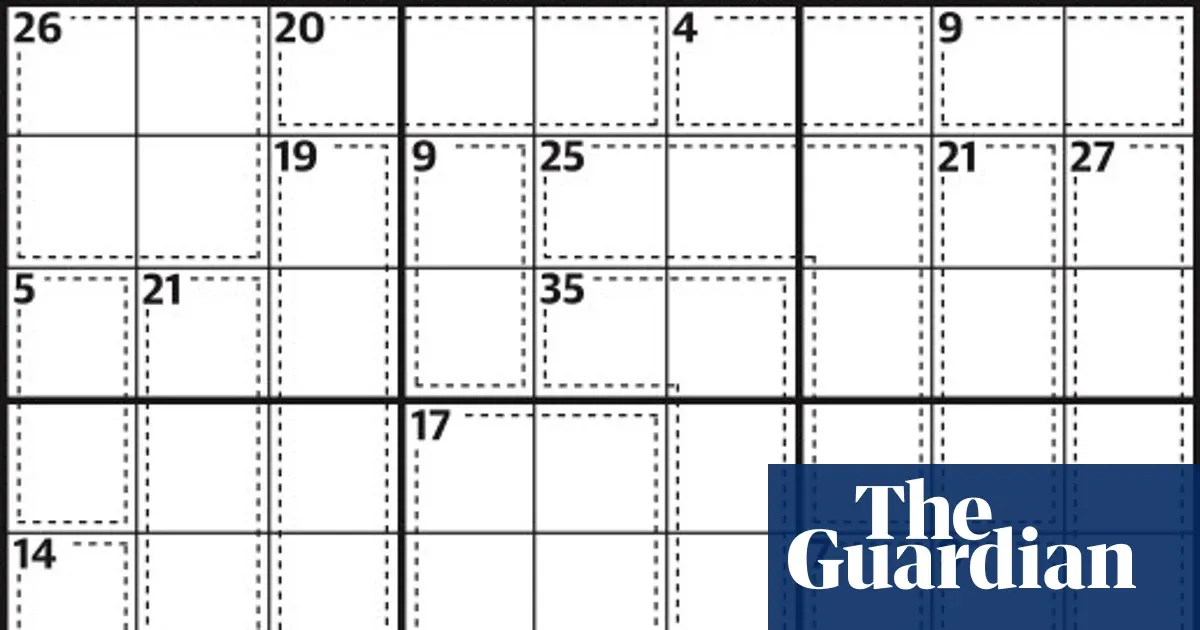 Killer sudoku 1,025 — Lifestyle | The Guardian