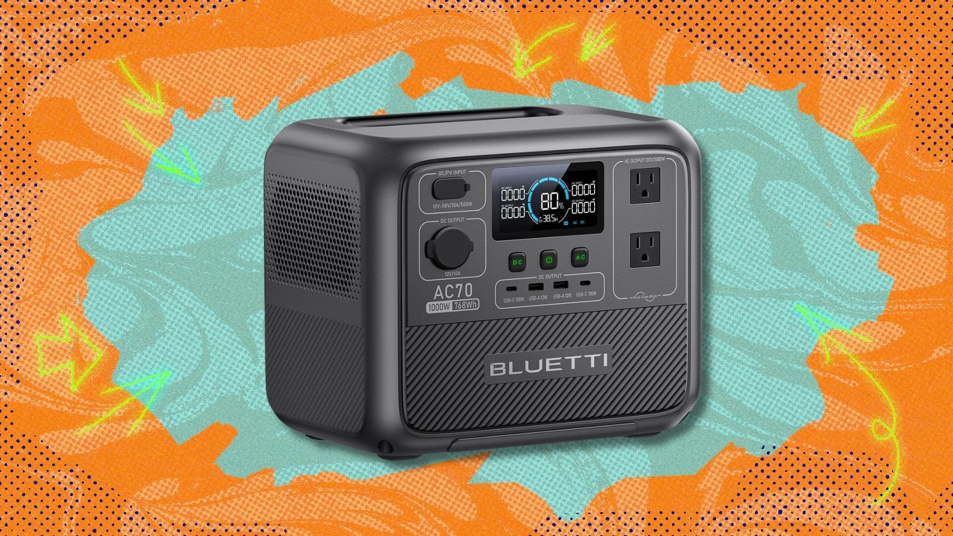 Save $100 on the Bluetti AC70 portable power station — Mashable