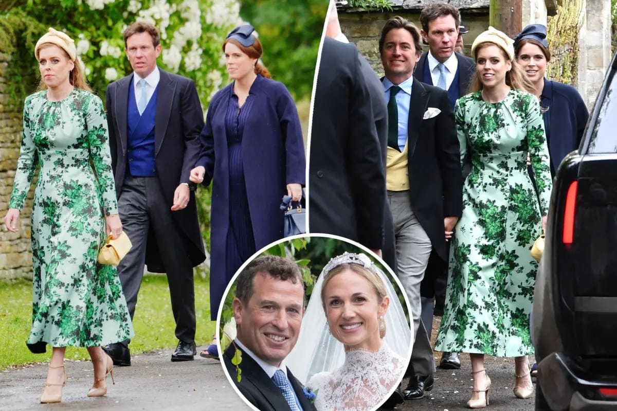Beatrice and Eugenie reunite with royal family at cousin's wedding — Pagesix