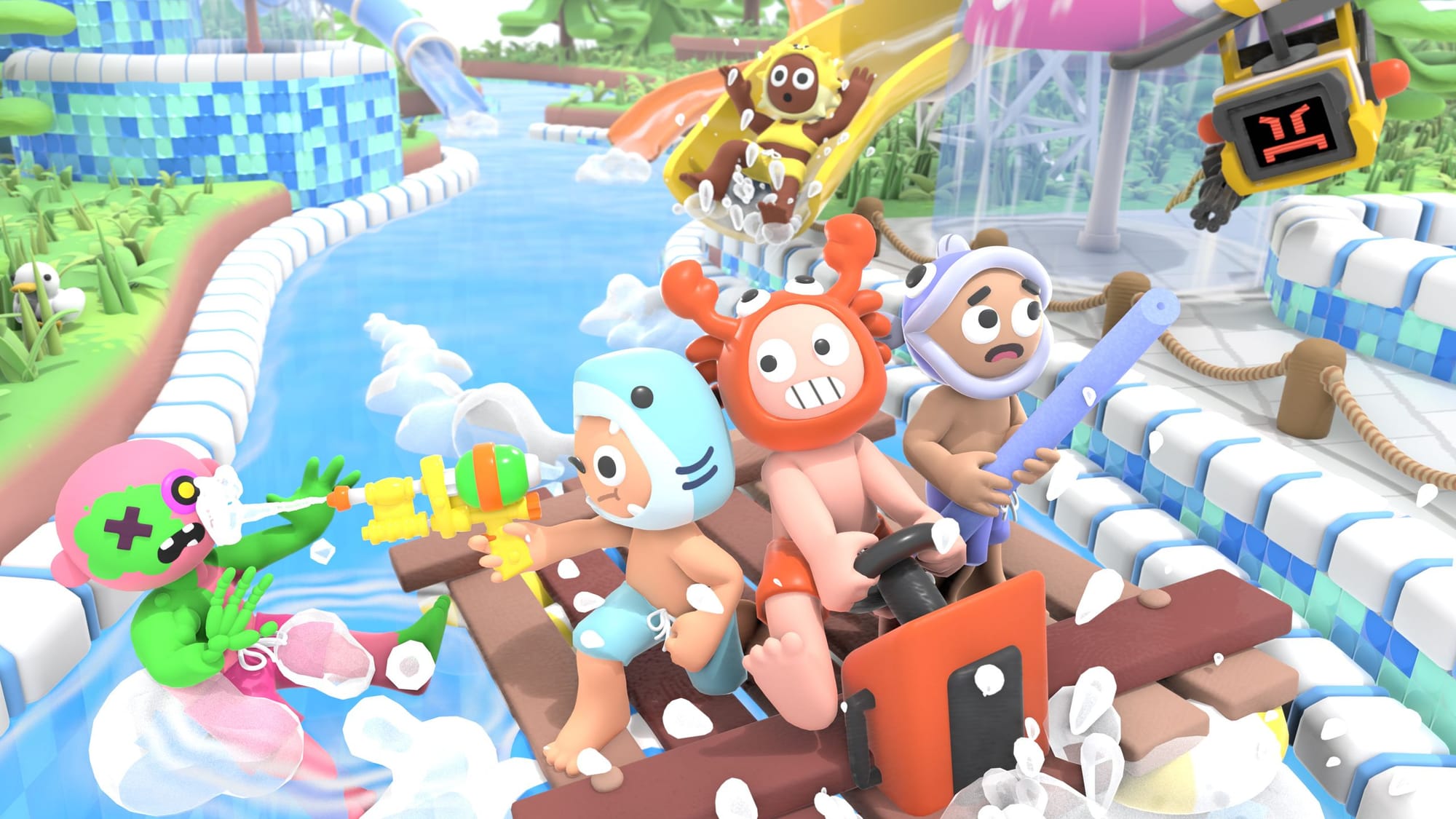 Lazy River: raft, fight and escape a zombie-infested space waterpark — Pcgamer