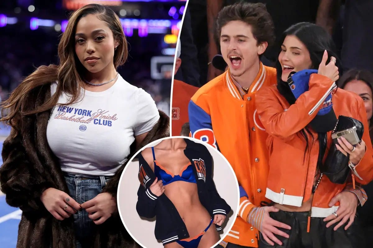 Kylie Jenner and Jordyn Woods sport Knicks-themed lingerie — Pagesix