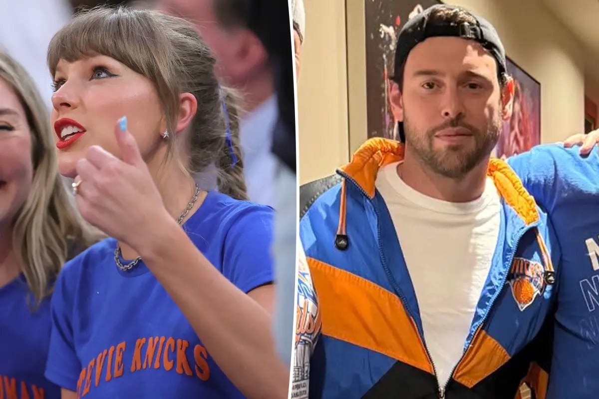 Scooter Braun and Taylor Swift cross paths at Knicks game — Pagesix