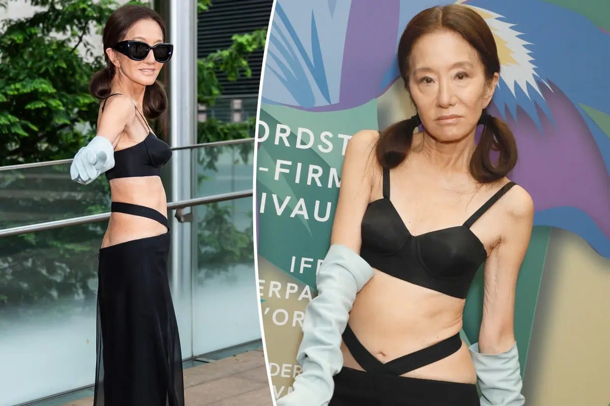 Vera Wang, 76, debuts bra top and low-slung skirt at Fragrance Awards — Pagesix