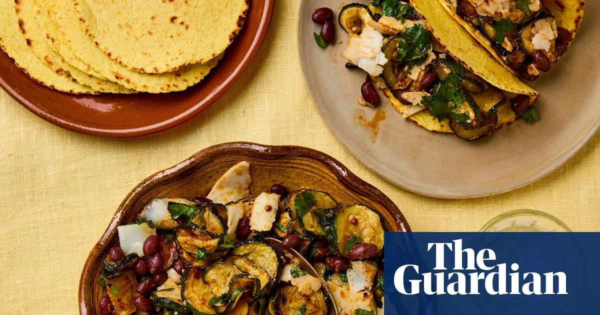 Meera Sodha’s recipe for fried courgette, black bean and goat’s cheese tacos — Lifestyle | The Guardian