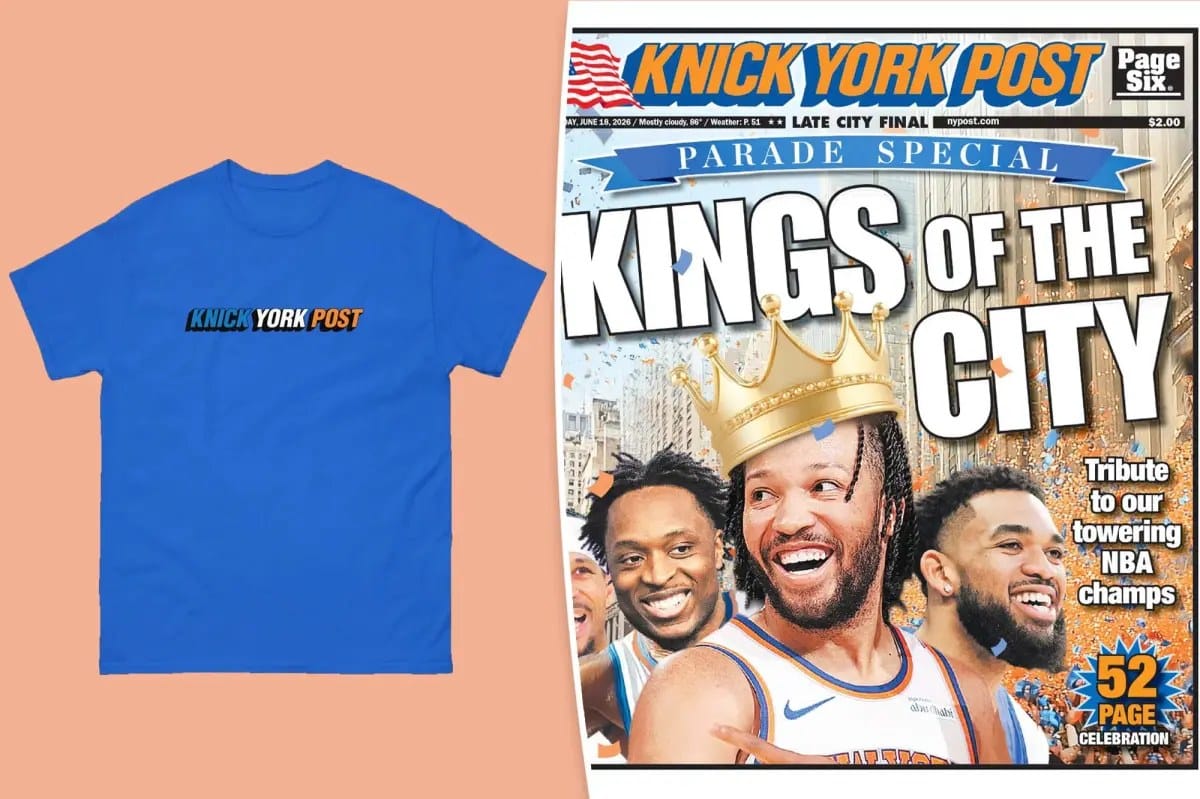 Knick York: Limited-edition tee celebrates Knicks' historic win — Pagesix
