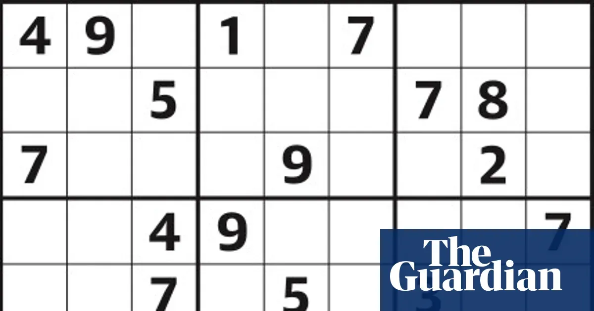 Sudoku 7,355 expert — Lifestyle | The Guardian
