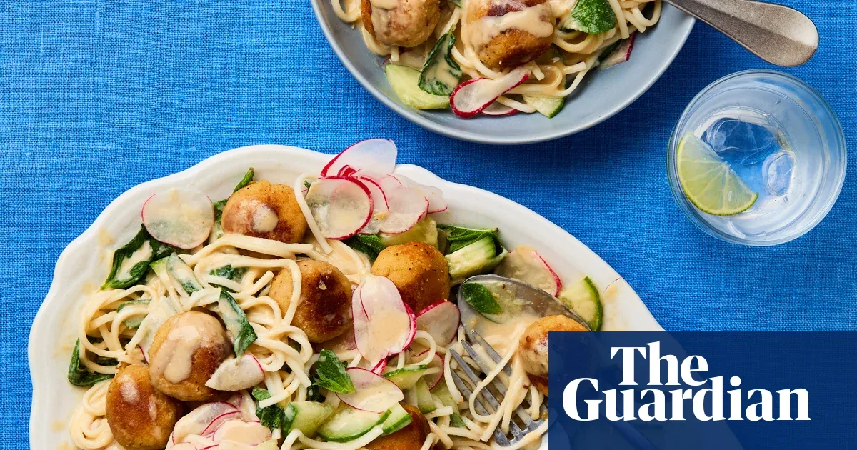 Meera Sodha’s vegan recipe for lime and sesame cold noodles with miso ‘meatballs’ — Lifestyle | The Guardian
