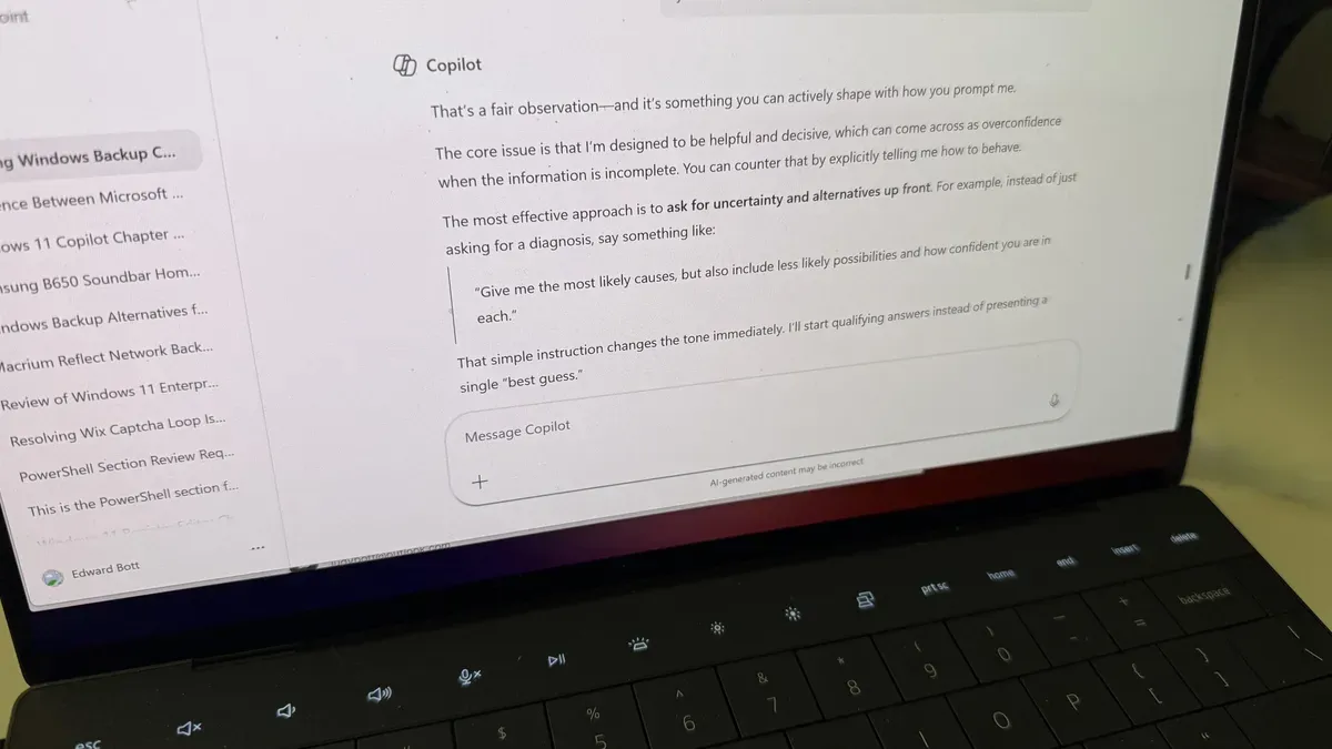 How to prompt Copilot or ChatGPT to troubleshoot your PC without overconfidence — Latest news