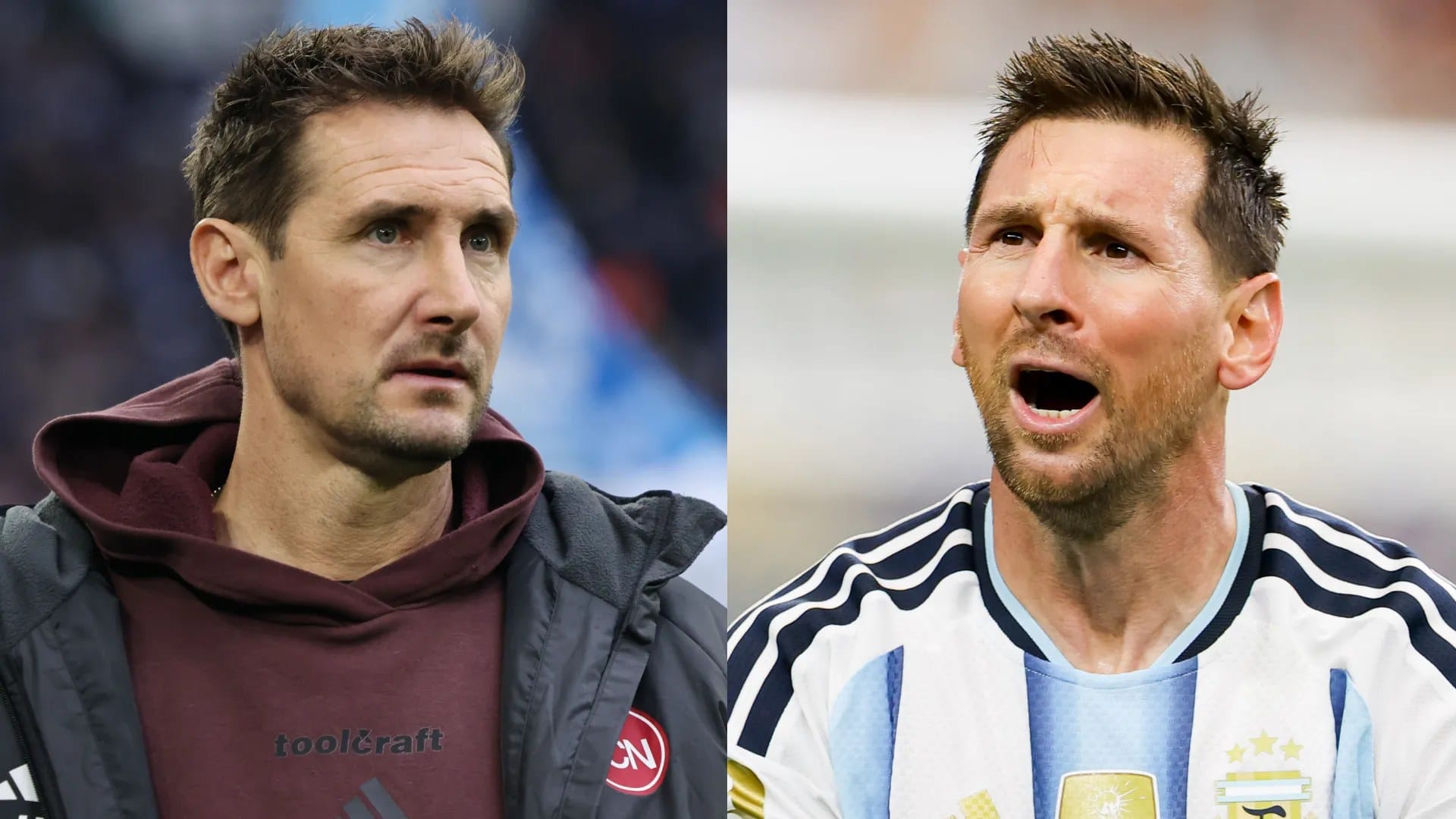 Miroslav Klose congratulates Lionel Messi after World Cup record — Goal