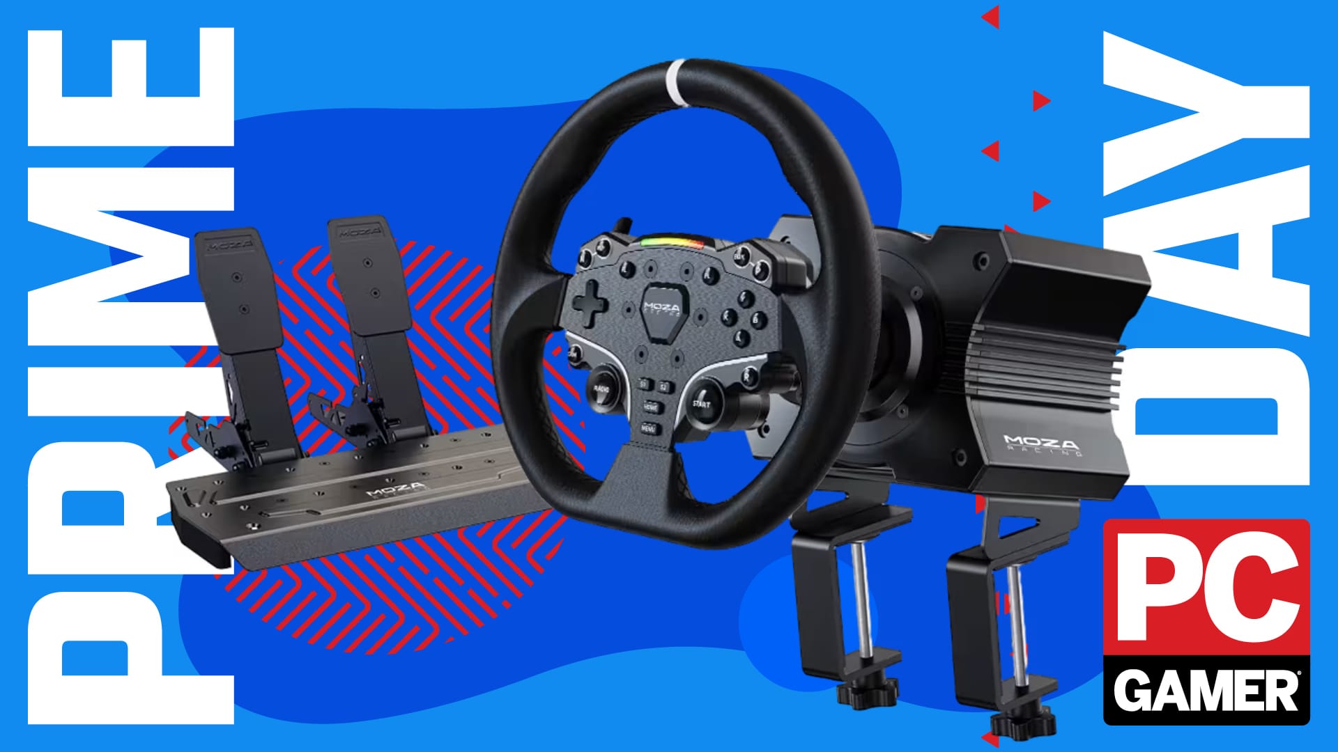 Moza R5 direct-drive racing wheel bundle drops to $379 for Prime Day — Pcgamer