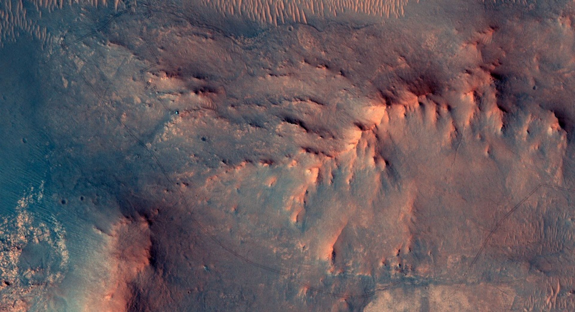 HiRISE Image Shows Perseverance After Completing a Marathon on Mars — NASA Science
