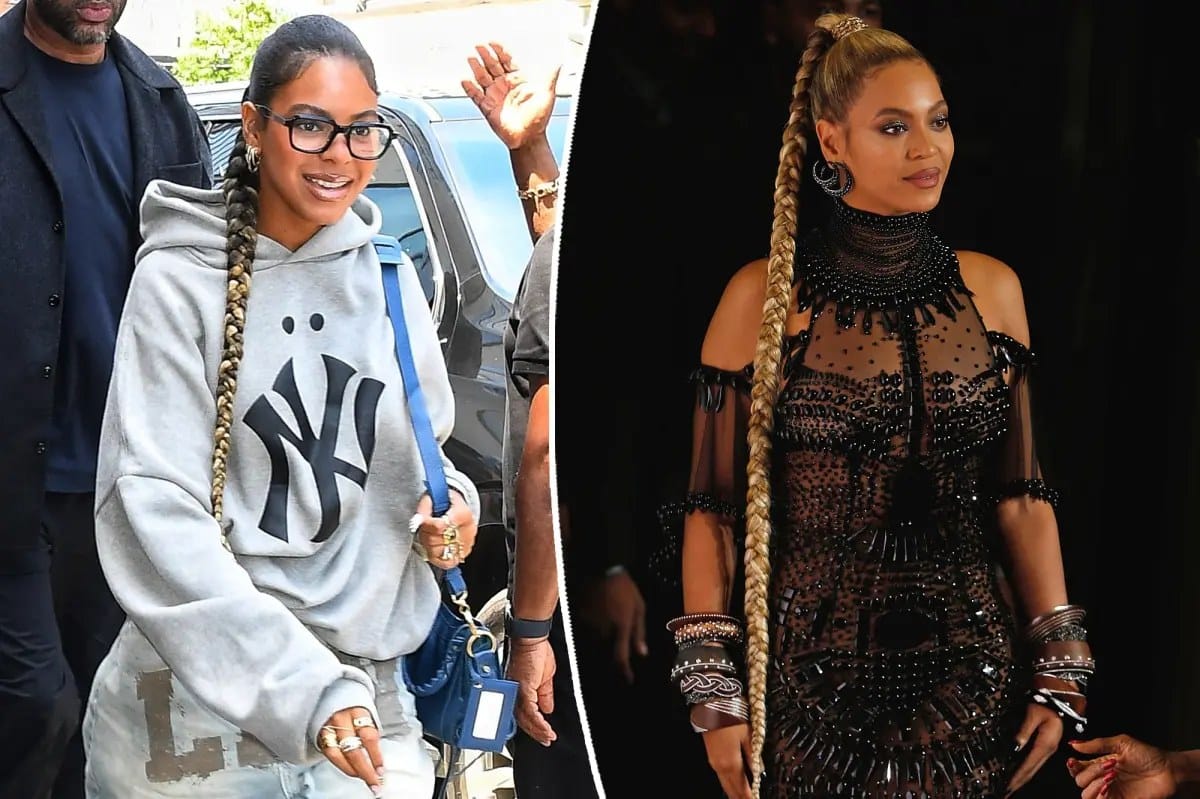 Blue Ivy channels Beyoncé with high-ponytail braid — Pagesix